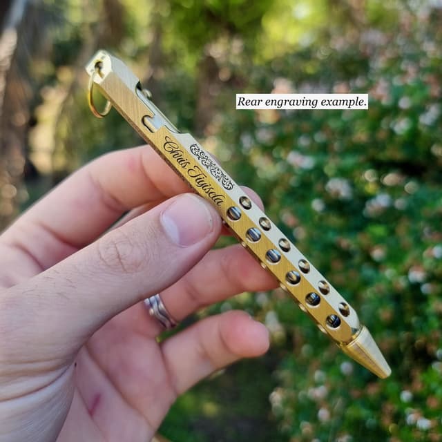 Brass Bolt Action Pen & Pencil "6 Sides"