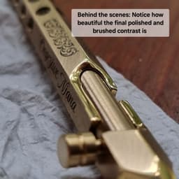 Brass Bolt Action Pen & Pencil "6 Sides", photo 7