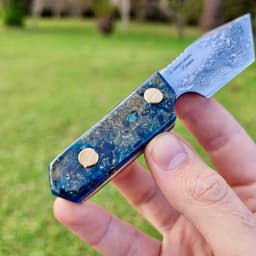 Luxury Churchill Fountain, Rollerball & Damascus Knife Set "It has a drawer!", photo 9