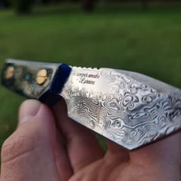 Luxury Churchill Fountain, Rollerball & Damascus Knife Set "It has a drawer!", photo 8
