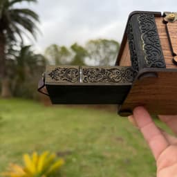 Luxury Churchill Fountain, Rollerball & Damascus Knife Set "It has a drawer!", photo 18