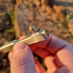 Stainless Steel & Brass Bolt Action Pen & Pencil, photo 6