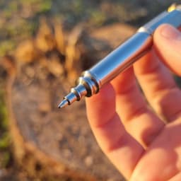 Stainless Steel & Brass Bolt Action Pen & Pencil, photo 5