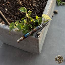 Titanium Bolt Action Pen / Pencil & Brass Lego Head, photo 11