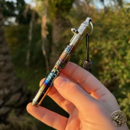 Titanium Bolt Action Pen / Pencil & Brass Lego Head, photo 10