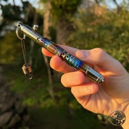 Titanium Bolt Action Pen / Pencil & Brass Lego Head, photo 9