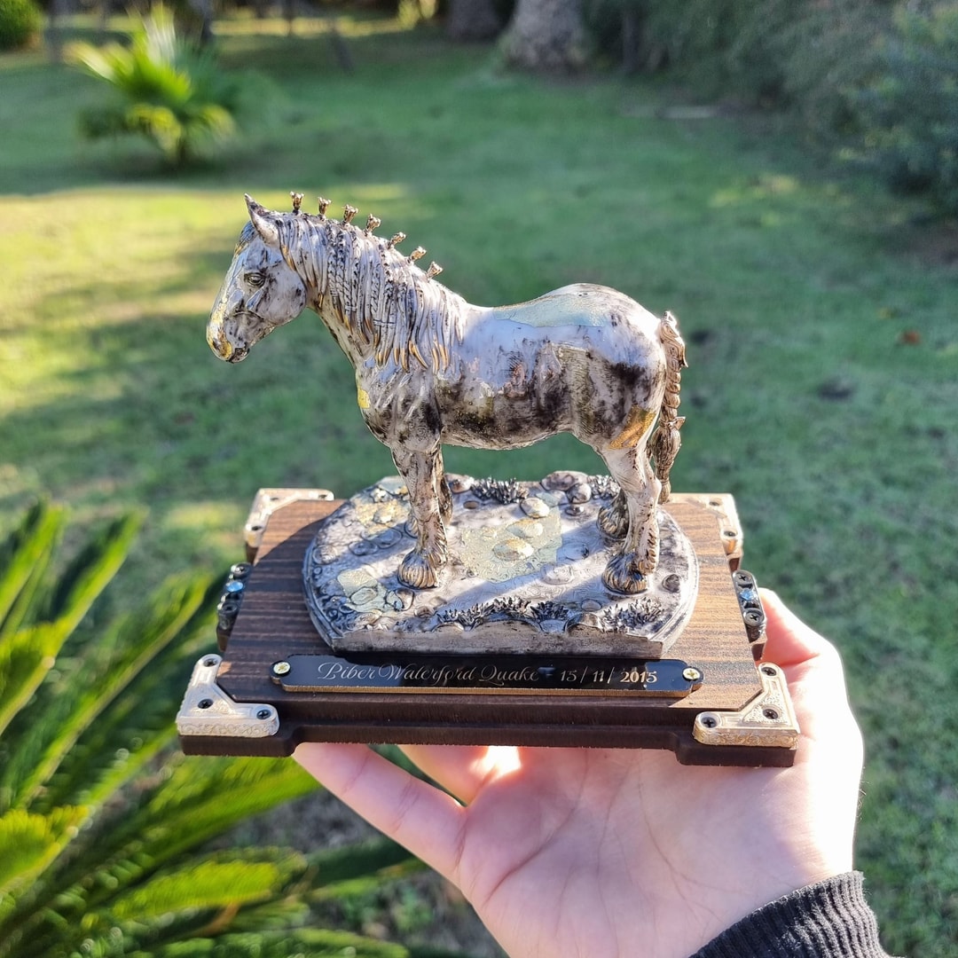 Sculpture on base
