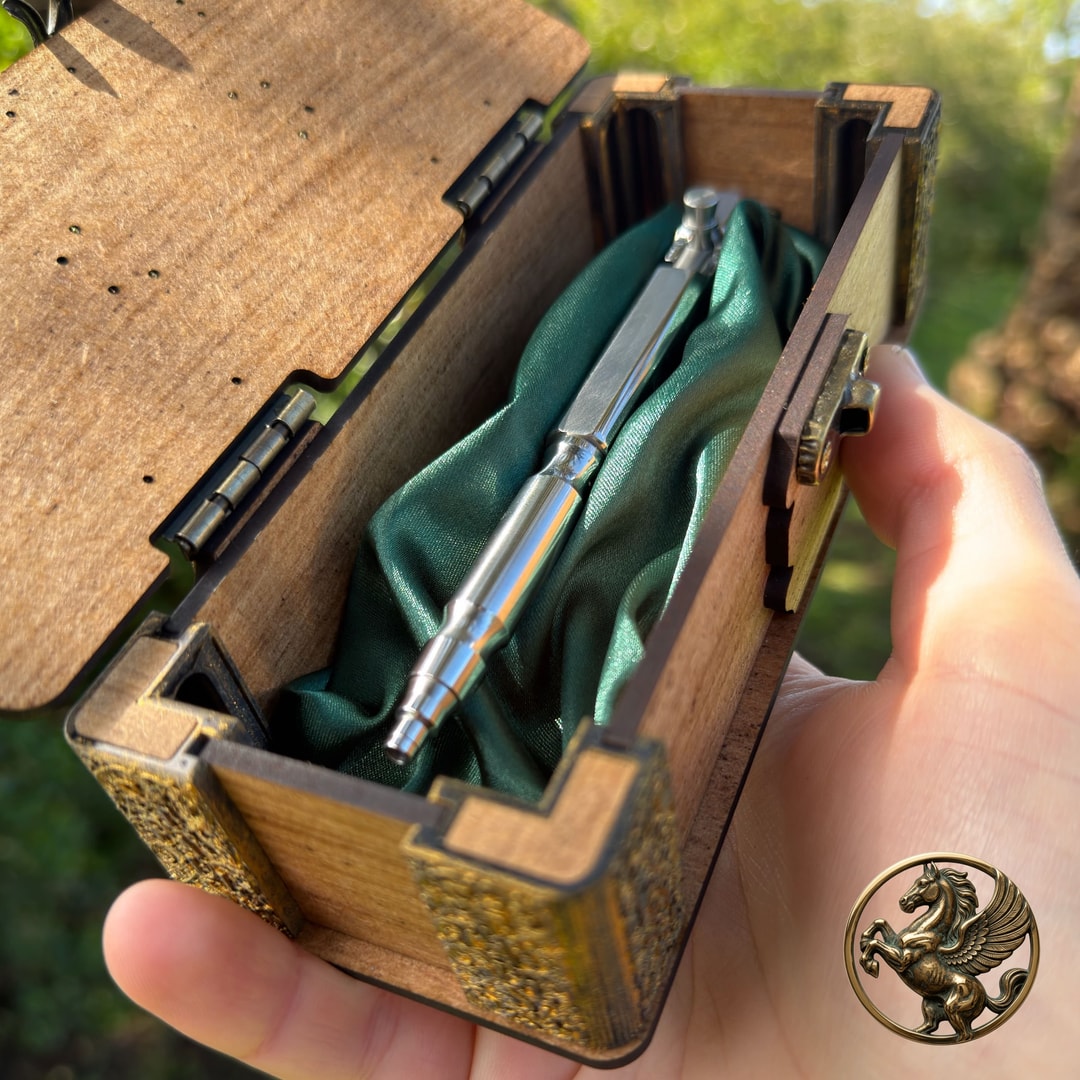 Slimline Stainless Steel Bolt Action Pen & Pencil, photo 2