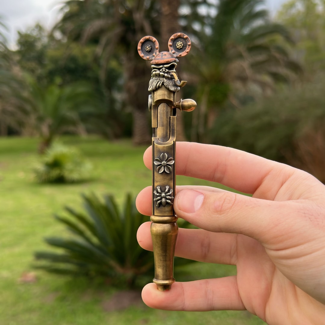Pirate Brass Bolt Action Pen, photo 2