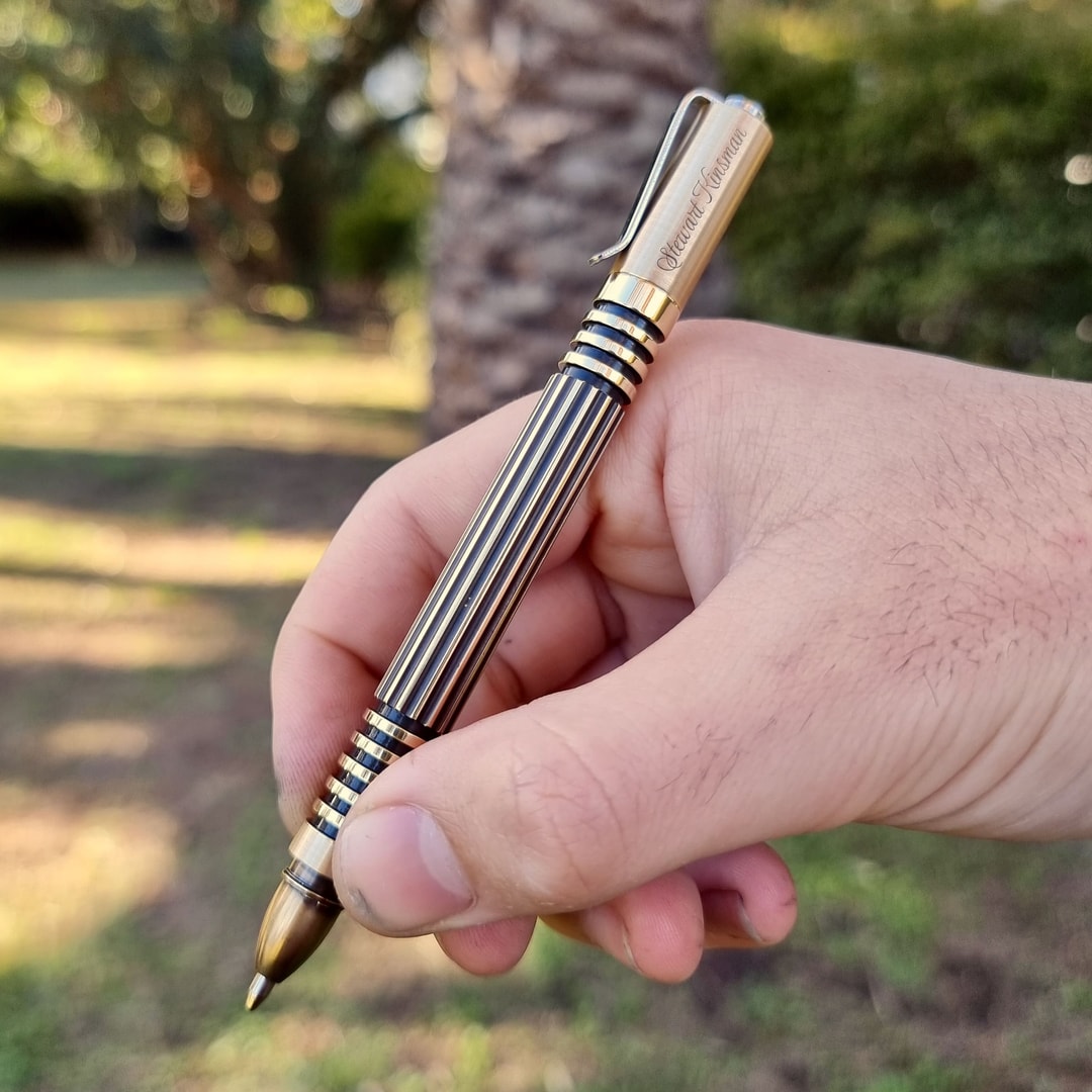 EDC Brass Pen "Groovy!", photo 11