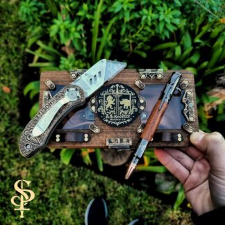 Bespoke Utility Knife & Bolt Action Pen Set