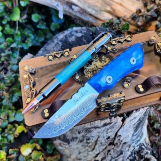 "Hunter" damascus knife set