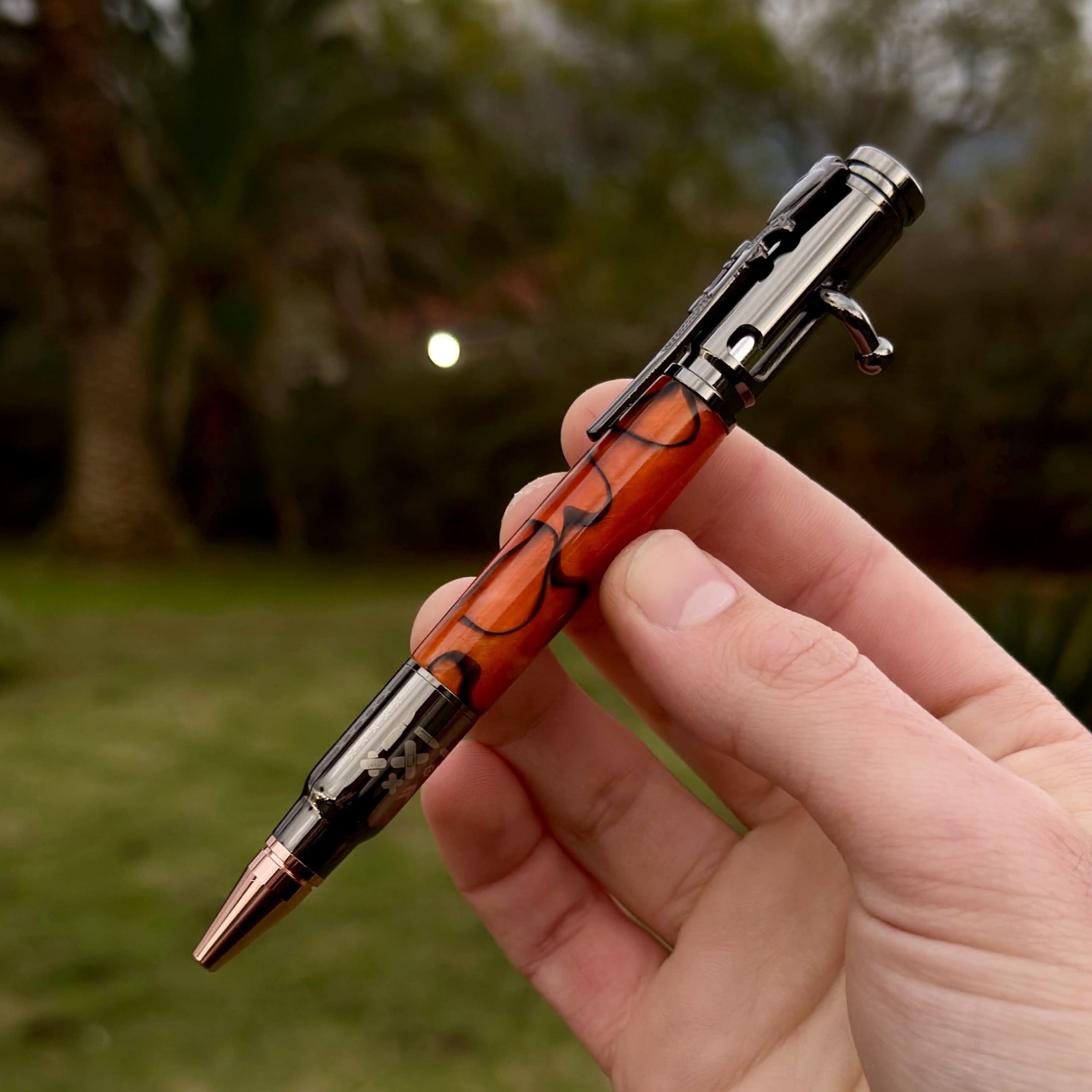 Rifle Bolt Action Pen & Pencil (Military theme)